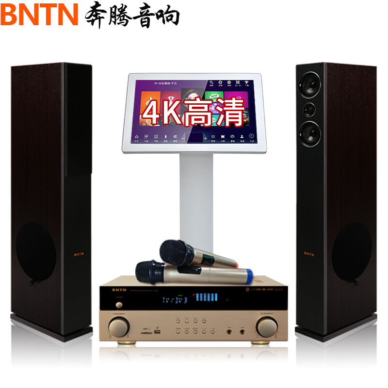 奔腾(BNTN)KTV音响套装家庭影院点歌机触摸屏一体机家用蓝牙木箱影院卡拉OK 2TB硬盘手机点歌838+时尚1号