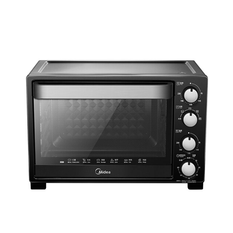 美的(Midea) T3-321C 家用多功能电烤箱 旋转烧烤 黑色二代 bd