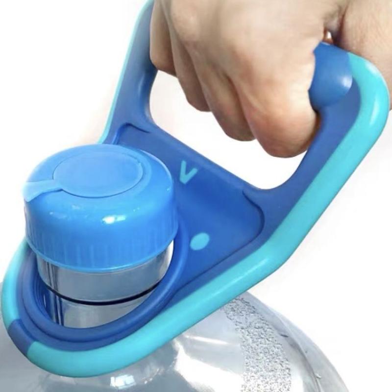 新款提水神器桶装矿泉水厨房省力提桶器水桶手提水桶家用加厚专用-白绿1个;提桶器高清大图