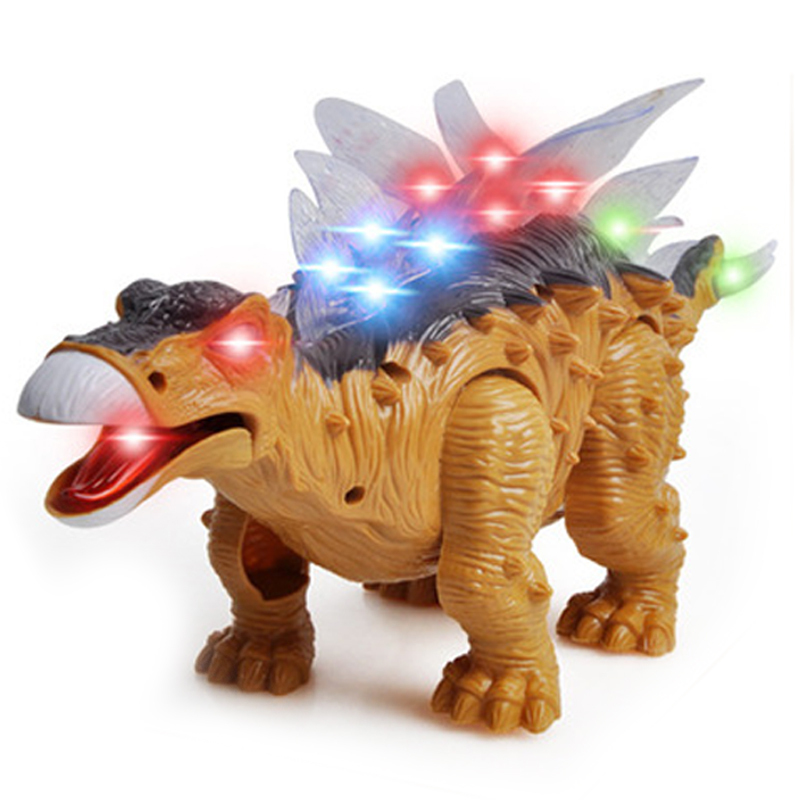 剑龙电动恐龙侏罗纪家族益智动物行走发光电动玩具速翔玩具