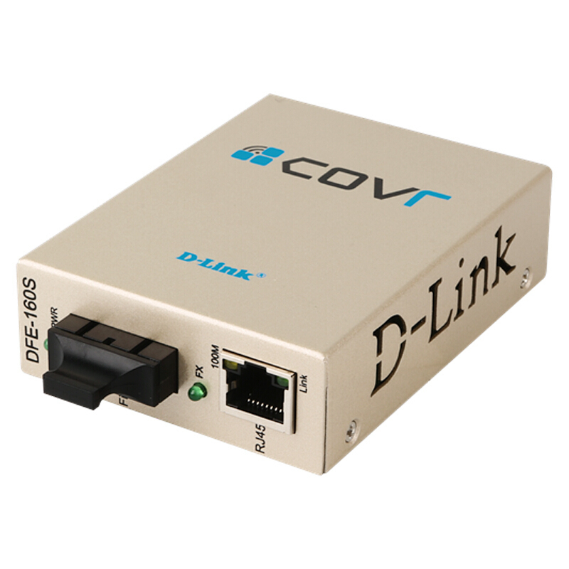友讯(D-Link)DFE-160S 光纤收发器 光电转换器 百兆 单模 双芯 单位:个