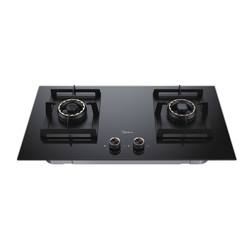 美的(Midea)Q67T 一级能效5.0KW 大火力燃气灶台式嵌入式 钢化玻璃 安全两用燃气灶 炭火灶