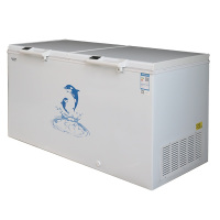 Aucma/澳柯玛BC/BD-560D商用冰柜大型卧式冷柜冷冻冷藏双门速冻柜