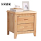 汉诺鑫威床头柜简约现代卧室床边储物柜标准款原木色50*41*50cm
