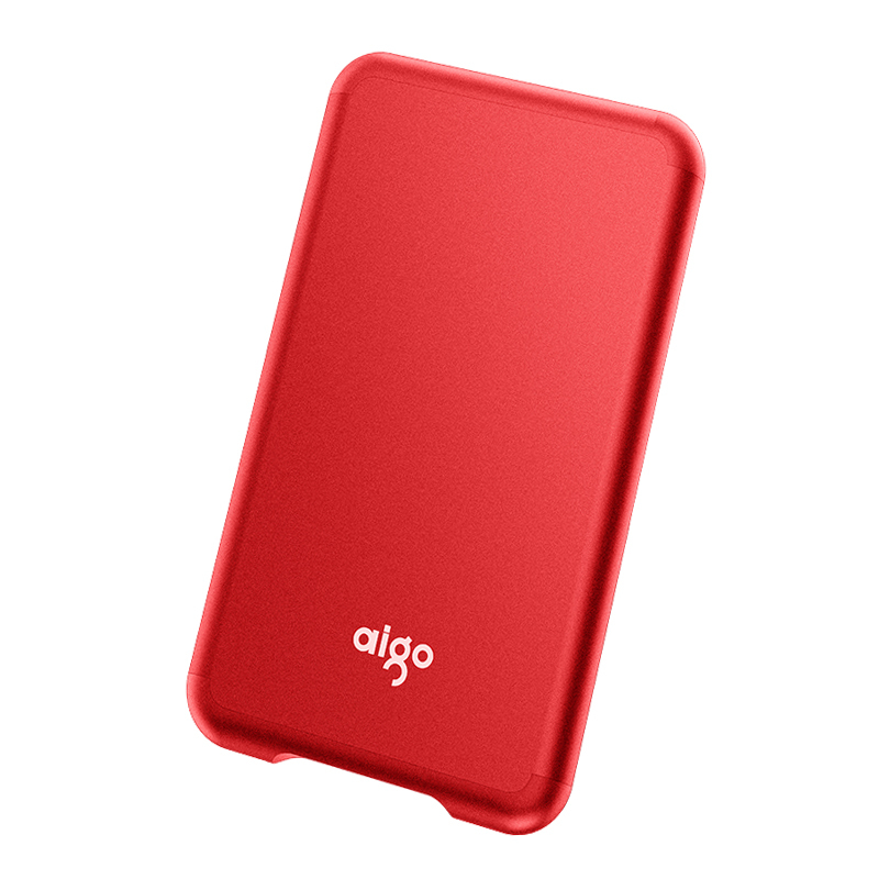 爱国者(aigo)S7 移动固态硬盘(PSSD) 500GB 红色 读速高达520MB/s USB 3.1 金属抗震防摔 高速传输 海量存储 多色可选