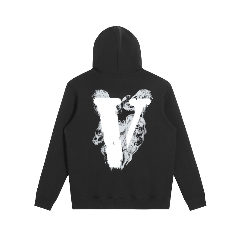 vlone连帽卫衣男女士秋冬美式潮牌宽松印花情侣