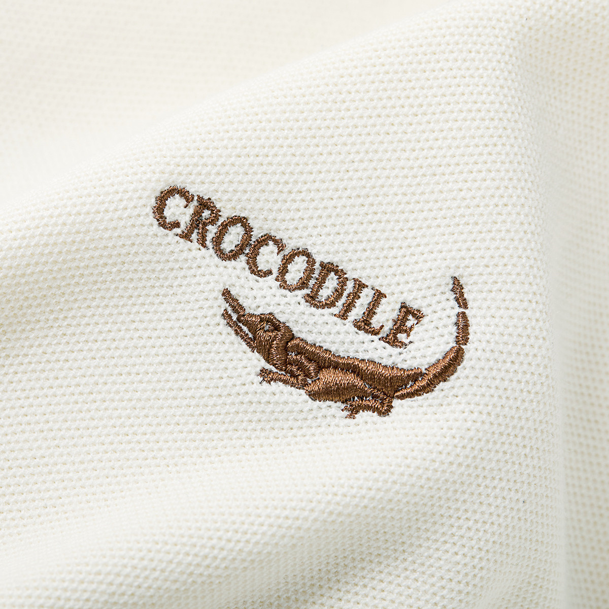 鳄鱼恤CROCODILE 夏季吸汗透气格纹商务POLO衫男短袖T恤高清大图
