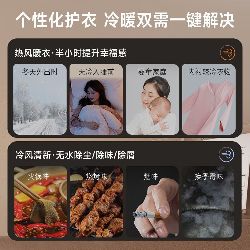 松下(Panasonic)[白月光]松下10KG家用大容量热泵式智能烘除菌烘干机EH10A5高清大图