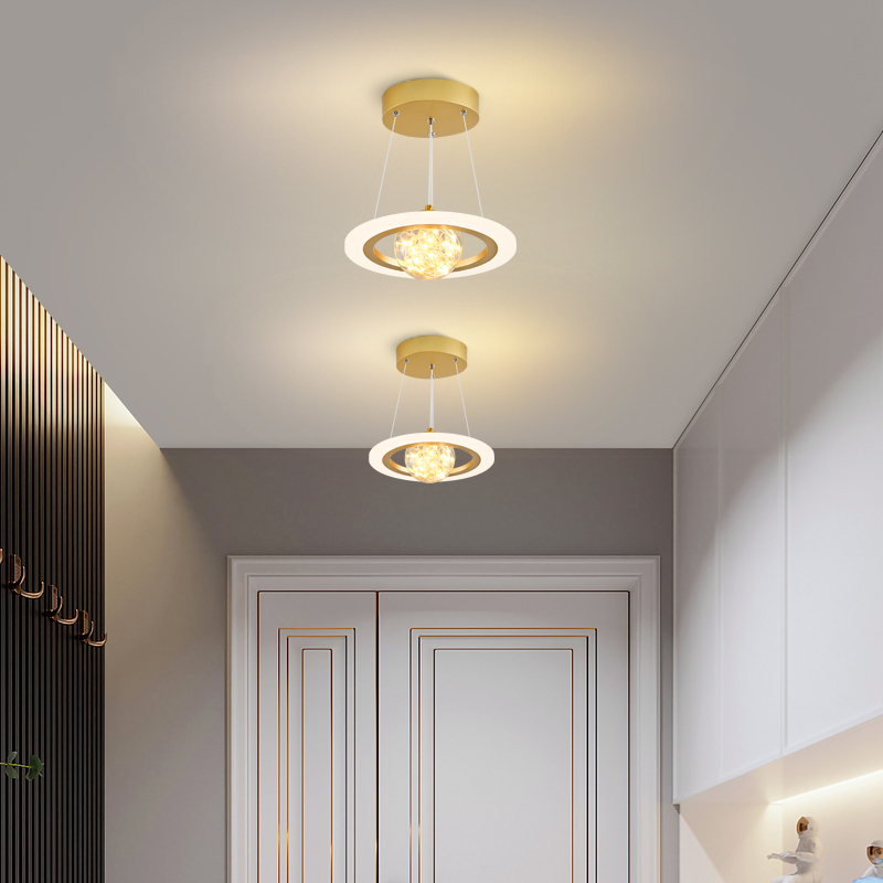 雷士照明玄关吸顶灯阳台过道灯具中山灯具灯具简约奶油风2025新款