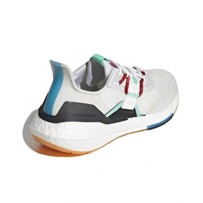 阿迪达斯(adidas)男鞋白黑气垫缓震耐磨跑步鞋2022夏季新款低帮透气轻便休闲运动鞋GX8346