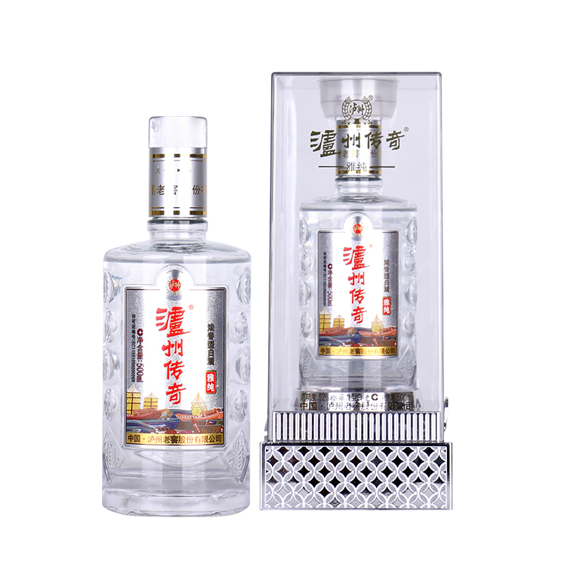 泸州老窖 传奇 雅纯 52度500ml*2瓶 浓香型纯粮白酒 佳节好礼高清大图