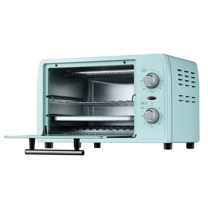 美的(Midea)家用小烤箱 上下石英管均匀烘焙 12L 多功能迷你烤箱PT12B0