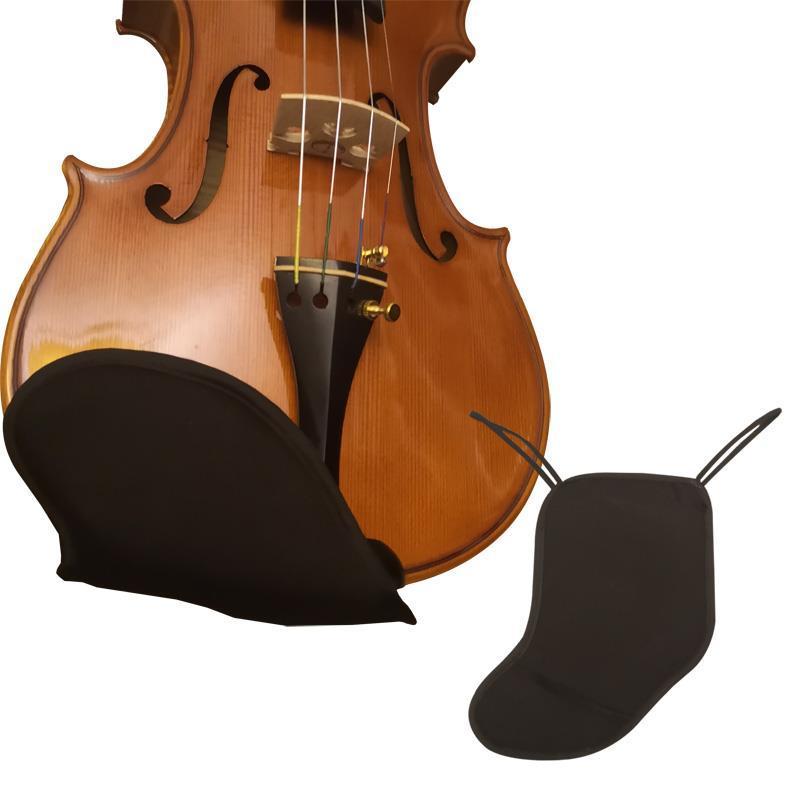 3/4-4/4纯棉腮托垫1个 黑色全棉小提琴腮托垫软布腮拖垫肩垫托腮垫1/2