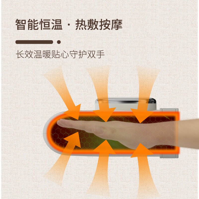 靓生堂 手部按摩仪 智能恒温热敷按摩手指关节电动手腕按摩器手掌手腕揉捏推压按摩仪多段气囊 LST-AMS1802高清大图