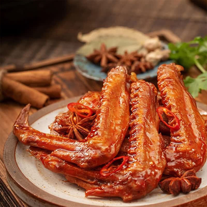 久久丫卤味礼盒便携手提肉香入骨开袋即食适口甜辣舞动鸭款390g高清大图