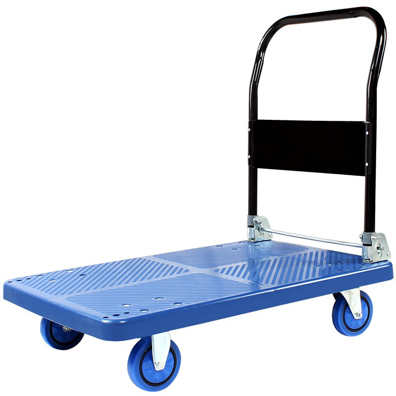 拖车家用小推车拉货置物架手推车搬运车平板车推货车折叠轻便拉车