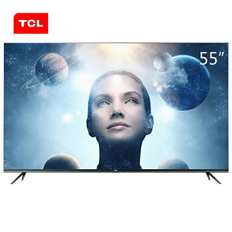 TCL 官方旗舰 55V3 (55英寸)吋 三十核64位 杜比+DTS双解码 4k超高清液晶平板电视