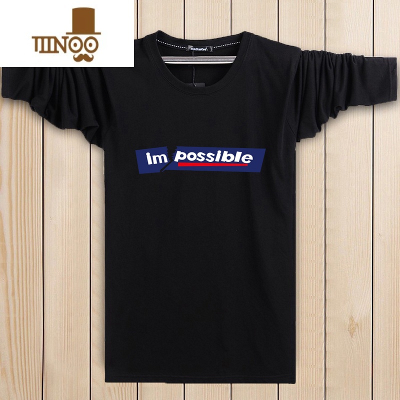 YANXU衣服男士长袖T恤宽松休闲体恤衫秋季新款上衣大码潮流男装高清大图