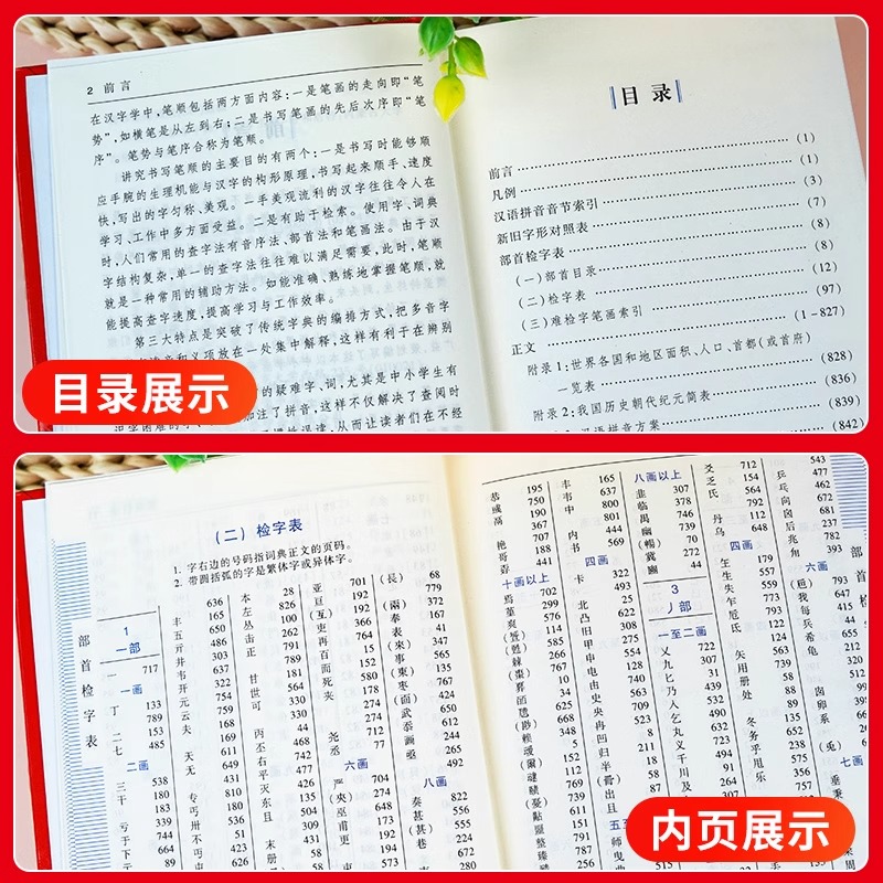 正版学生实用新华字典第5版双色印刷中 [正版]学生实用字典 第6版 双色印刷 中小学生实用工具书 字典现代汉语词典 学生高清大图