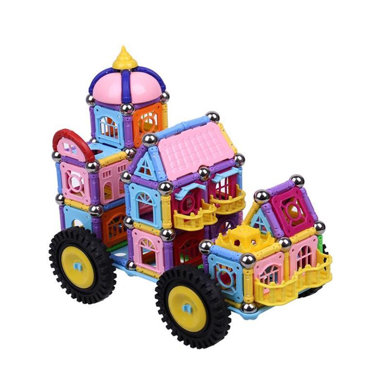 磁力棒玩具磁性创意拼搭亲子吸石男女孩礼物百变积木玩具