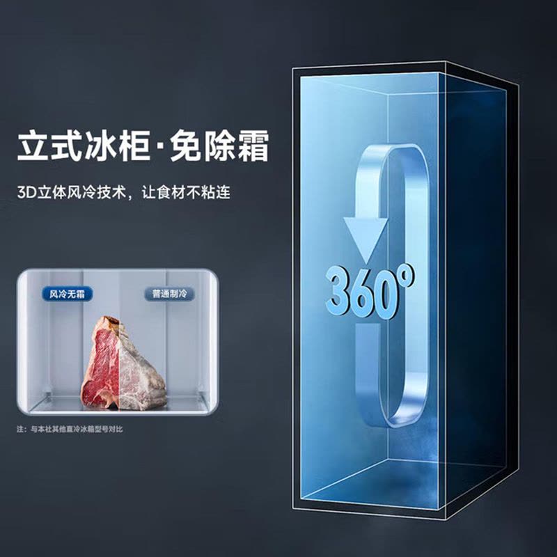 松下(Panasonic)167升立式冷冻冰柜家用单开门冰箱 风冷无霜一级能效 NR-FZ161P-S 尊雅银图片