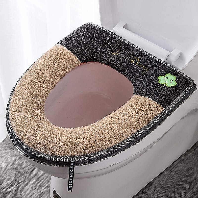 家用防水四季马桶坐垫通用可爱坐便垫拉链款厕所垫子 三维工匠马桶垫