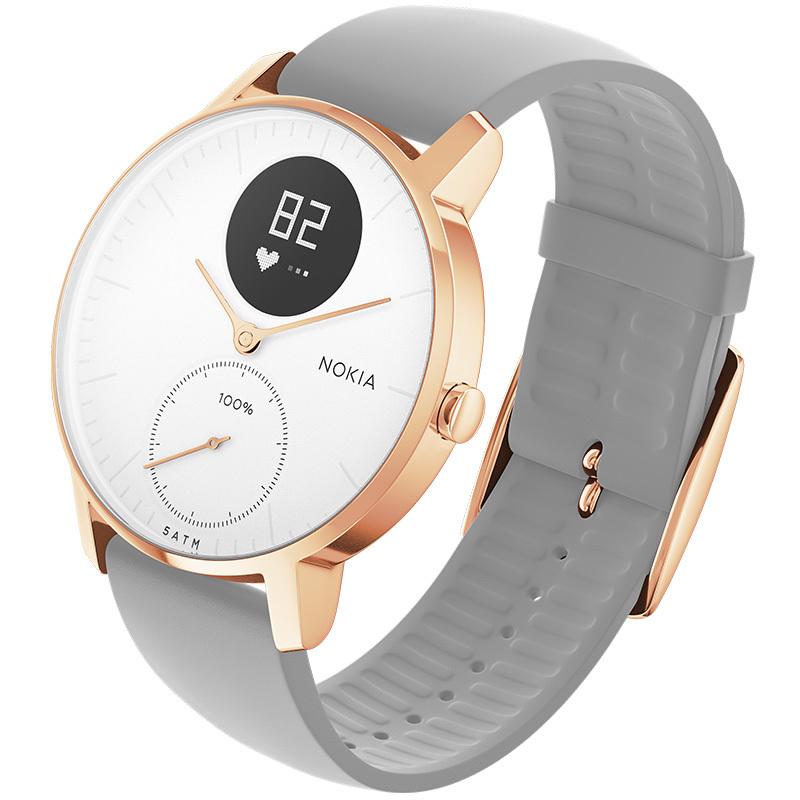 诺基亚(nokia)智能手表steel hr 36mm 诺基亚withings activite steel