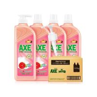 西柚洗洁精1.01kg*4瓶送泵头 AXE斧头牌西柚护肤洗洁精1.01kg补x4送泵头 家庭洗护套装[9月2日发完]