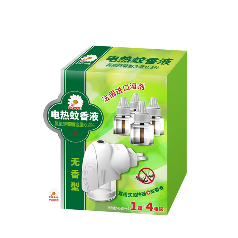 妈妈壹选电热蚊香液无香型1器+4瓶蚊香液45ml*4 夏季 灭蚊 驱蚊 防蚊 全家适用装 威露士出品