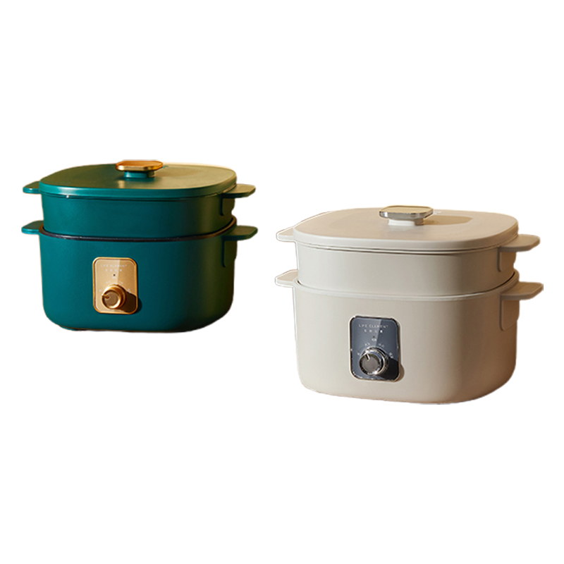 生活元素电火锅2L隔热防烫清洗便捷机械版J12-J9(颜色随机)