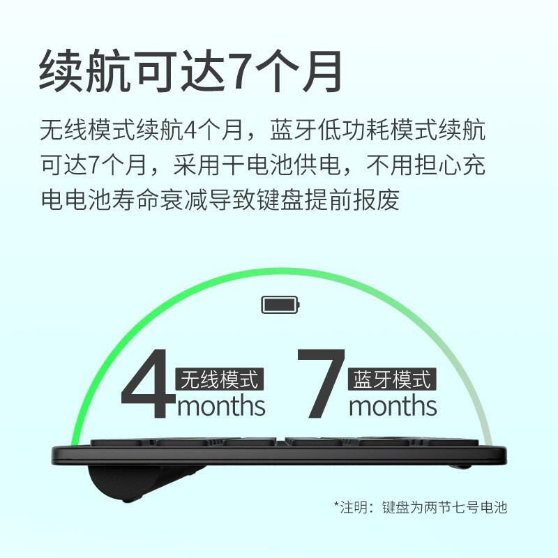 惠普(HP)K750无线蓝牙键盘 便携轻薄女性办公键盘 超薄笔记本电脑键盘适用于苹果ipad平板 无线+蓝牙双模