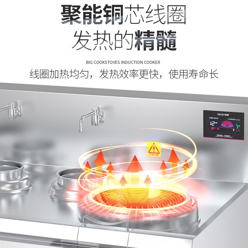 乐创( lecon)双头双尾小炒灶LC-J-SXC15S高清大图