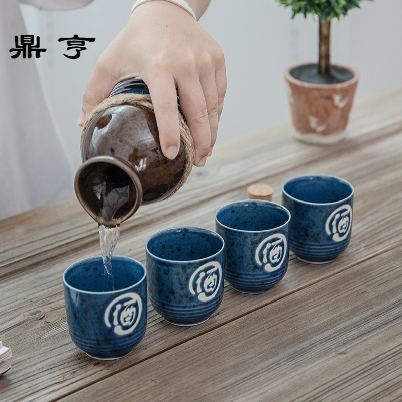 鼎亨日式酒具套装陶瓷分酒器清酒酒壶烈酒杯一斤半斤小壶创意酒盅