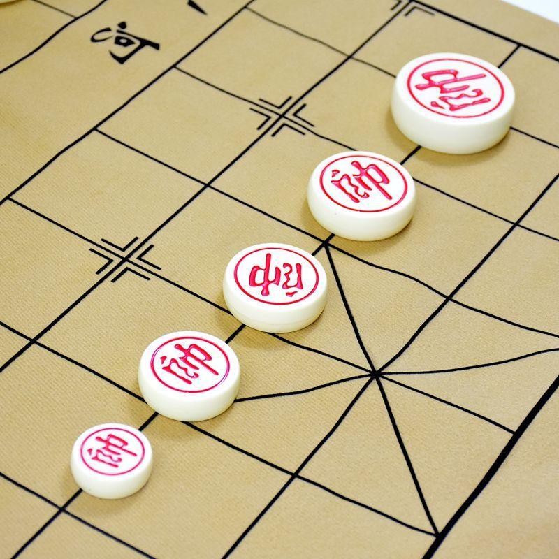 中国象棋象棋套装象棋棋盘家用学生培训大号各种尺寸30仿玉象棋皮革