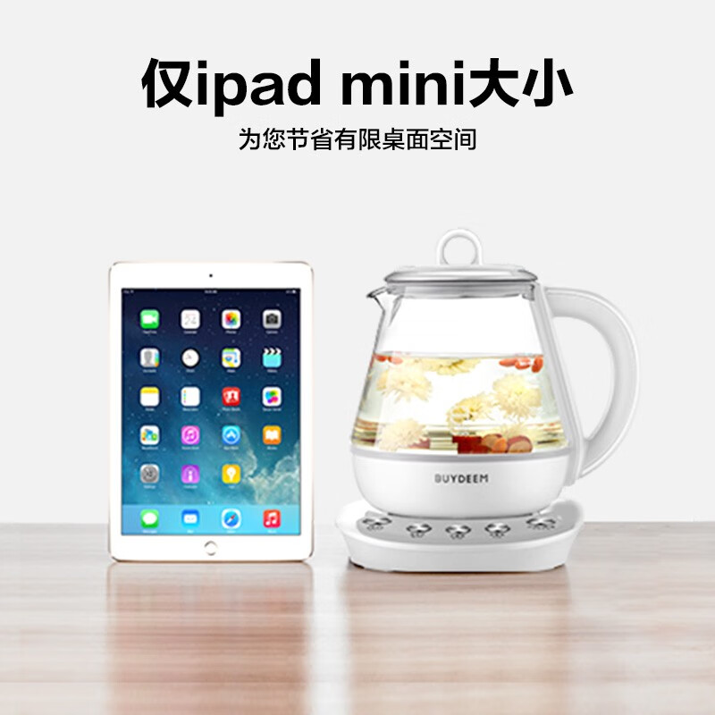 北鼎(Buydeem) 迷你养生壶 小型煮茶器 家用煮茶壶 办公室花茶壶 热水烧水壶 保温养生茶壶K11 【无胶水】