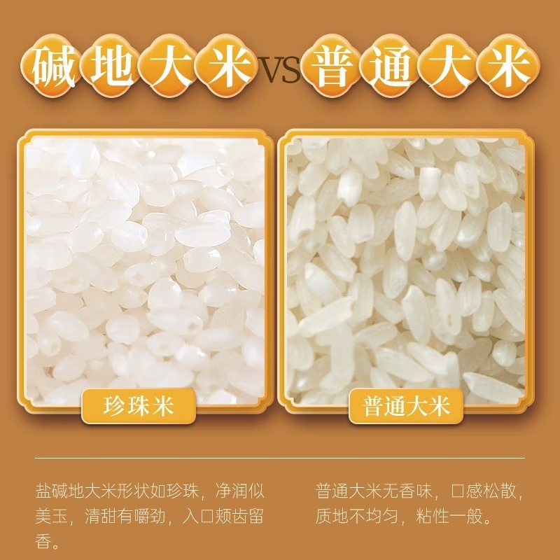 隆平芯米 东北大米 圆粒香米珍珠米 东北蟹田碱地大米 真空包装 5kg(单位:袋)高清大图