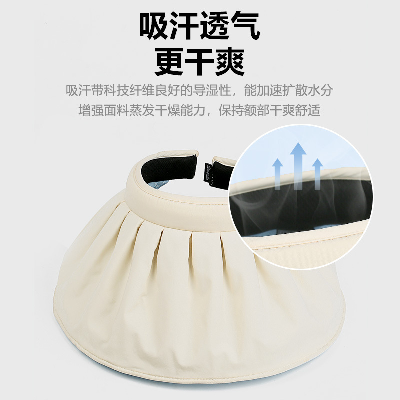 苏宁推荐神火贝壳帽女款夏季防紫外线遮阳防晒帽空顶全遮脸太阳帽子春秋天