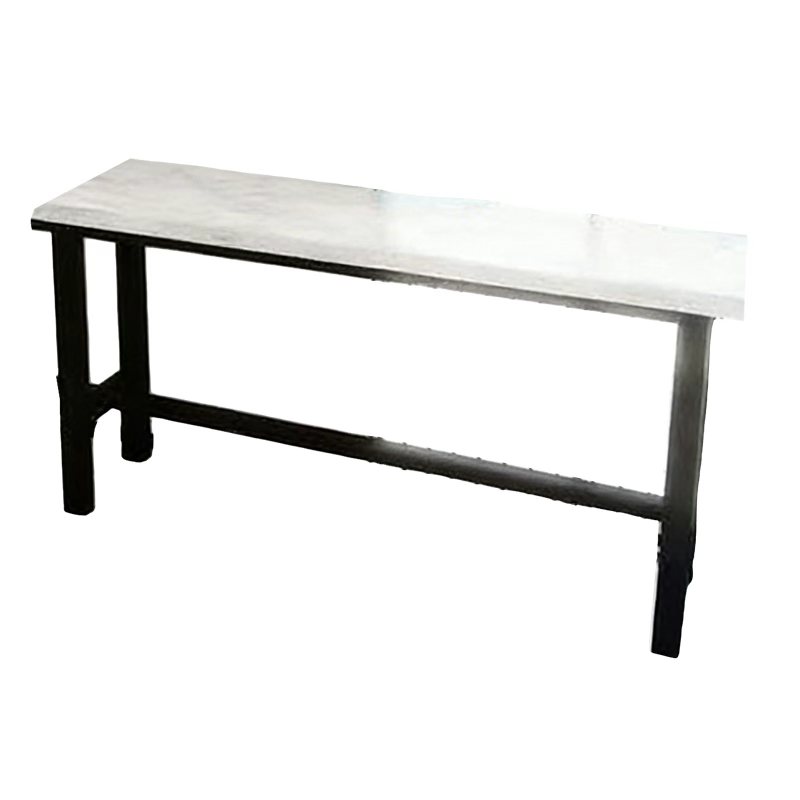 华夏京铁城 高脚桌 岩板台面钢制脚架 米高清大图