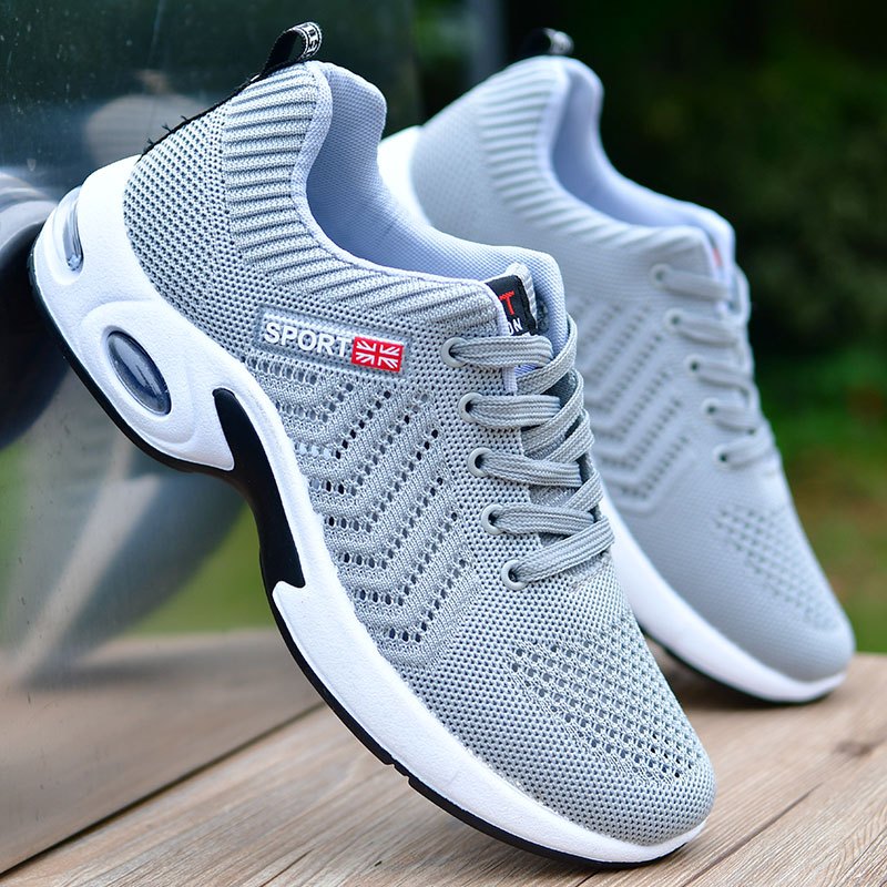 述雅夏天透气网布鞋男鞋子潮流百搭网鞋男士休闲鞋新款跑步运动鞋