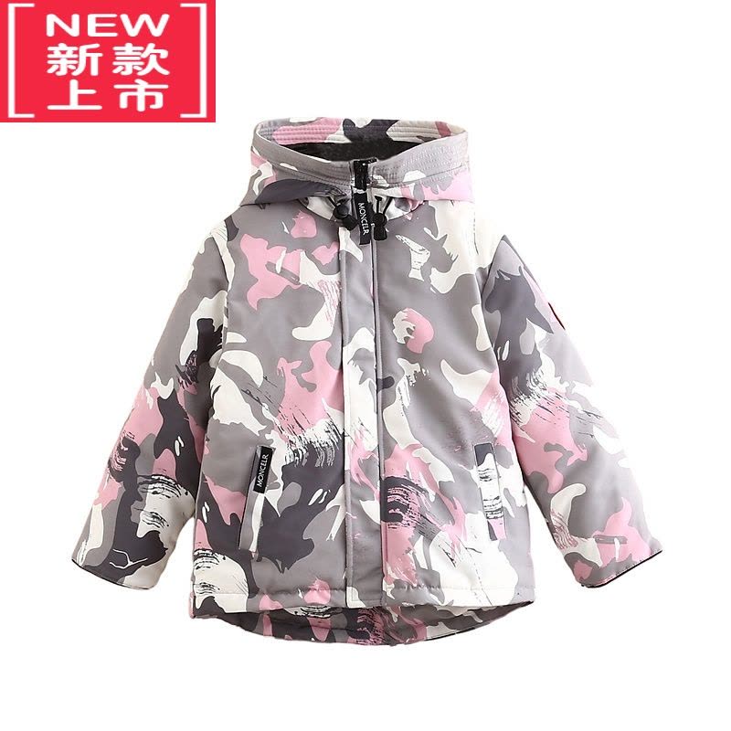 可莉允女童羽绒服冬2022新款男童儿童中大童加厚连帽棉服洋气xn-0072A图片