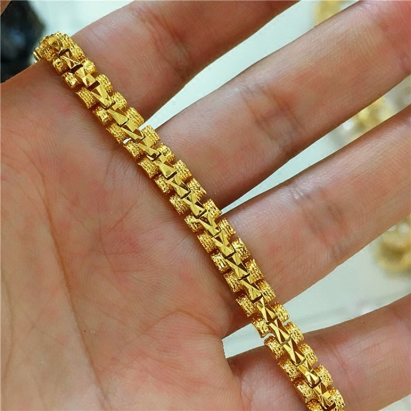 包邮金仿真镀金黄金满天星手链女送妈妈沙金手链礼物结婚庆送女朋友老婆生日礼物送女朋友七夕情人节礼物