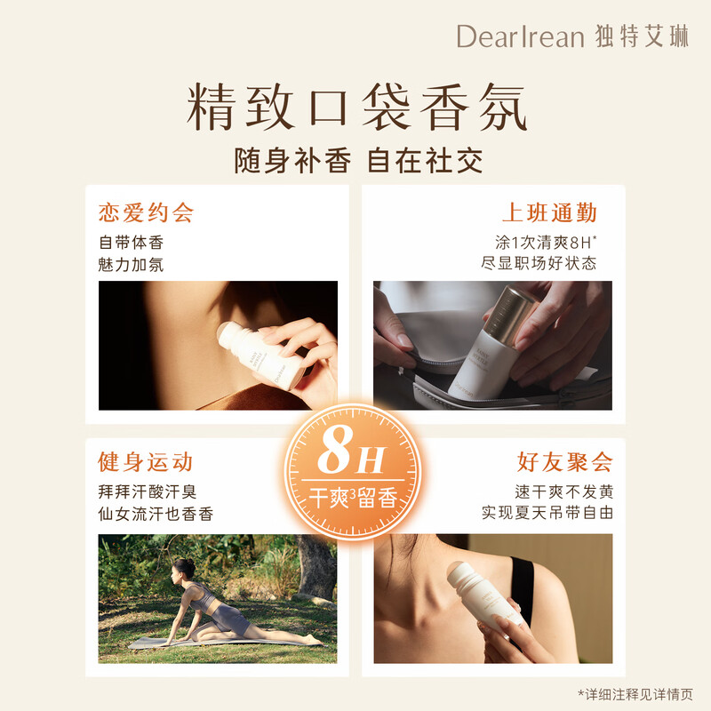 独特艾琳 香体露清新干爽滚珠止汗露50ml-雨后桃金娘高清大图