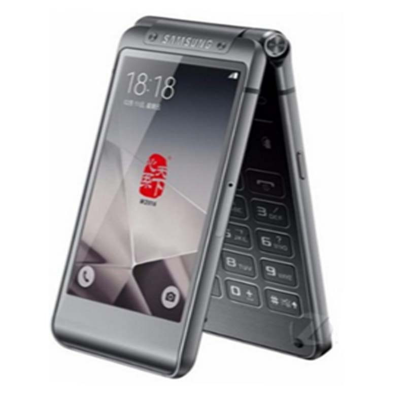 二手9成新下单送充电宝耳机三星w2016翻盖商务机w20163gb64gb尊崇黑