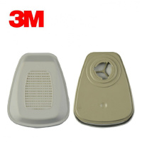 3M 活性炭滤毒盒过滤盒配合6800等全面罩防护面具使用 2个/包