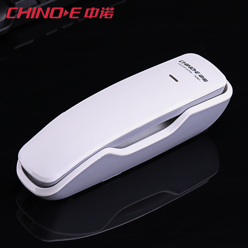 中诺(CHINO-E)A061壁挂式电话机 挂壁家用座机 挂墙固定小挂机 迷你分机 小型固话机普通家用/办公话机(白色)