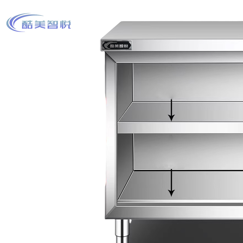 酷美智悦 不锈钢单通办公桌 1800*700*800mm 组高清大图