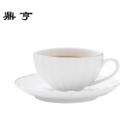 鼎亨北欧式咖啡杯碟套装陶瓷英式下午茶花茶杯骨瓷咖啡杯创意花茶