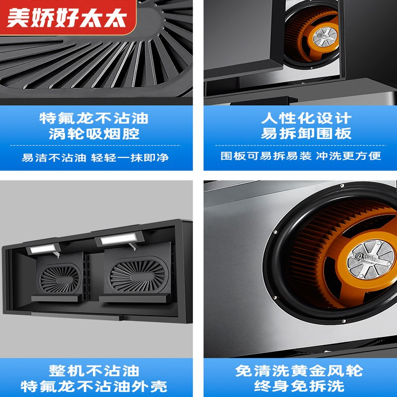 商用抽油烟机大功率炸鸡店土灶农村厨房柴火锅灶酒店排烟罩顶吸式
