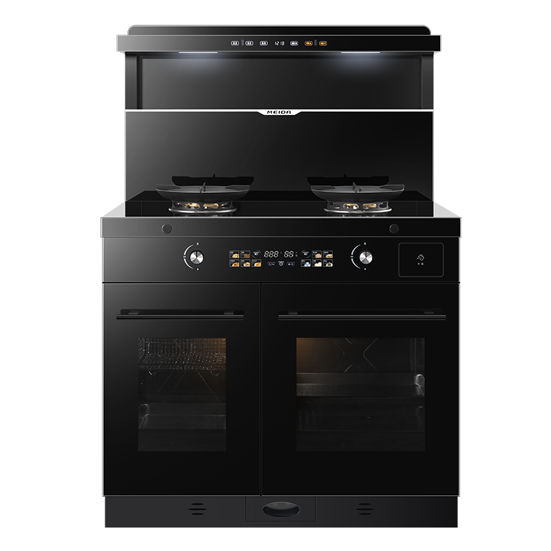 美大集成灶独立蒸烤一体式S909-MAX(970DZZK)变频降噪油烟机灶具烟灶大火力升级挥手智控烟灶套装 天然气高清大图