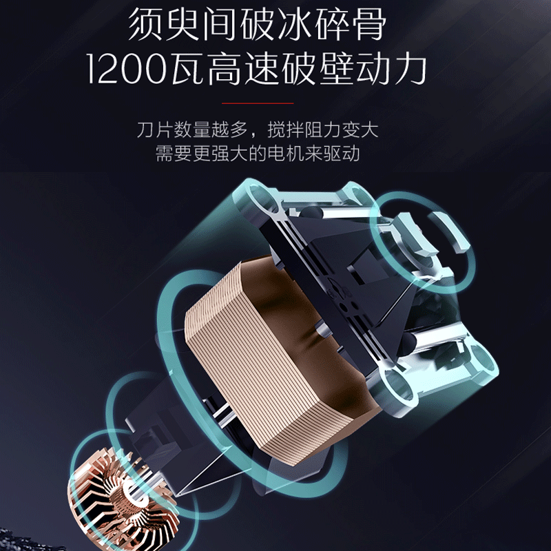 美的破壁机新款家用加热全自动小型料理多功能豆浆机pb12e226 曜石黑[三杯]